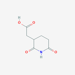 molecular formula C7H9NO4 B2527443 2-(2,6-Dioxopiperidin-3-yl)acetic acid CAS No. 24866-83-9