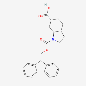1-(9H-Fluoren-9-ylmethoxycarbonyl)-2,3,3a,4,5,6,7,7a-octahydroindole-6-carboxylic acid