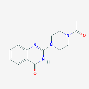 molecular formula C14H16N4O2 B2527455 2-(4-Acetylpiperazin-1-yl)-3,4-dihydroquinazolin-4-one CAS No. 134250-02-5