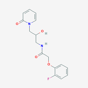 2-(2-fluorophenoxy)-N-(2-hydroxy-3-(2-oxopyridin-1(2H)-yl)propyl)acetamide