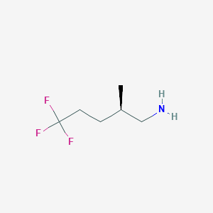 molecular formula C6H12F3N B2527467 (2R)-5,5,5-Trifluoro-2-methylpentan-1-amine CAS No. 2248200-54-4