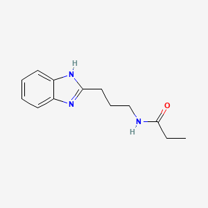 N-[3-(1H-benzimidazol-2-yl)propyl]propanamide