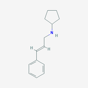molecular formula C14H19N B252748 N-cinnamyl-N-cyclopentylamine 