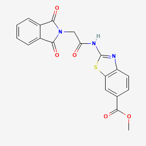 Methyl 2-(2-(1,3-dioxoisoindolin-2-yl)acetamido)benzo[d]thiazole-6-carboxylate