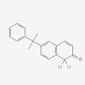 1,1-dichloro-6-(2-phenylpropan-2-yl)naphthalen-2(1H)-one