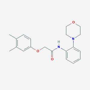 molecular formula C20H24N2O3 B252751 2-(3,4-dimethylphenoxy)-N-(2-morpholin-4-ylphenyl)acetamide 