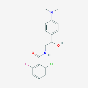 2-Chloro-N-[2-[4-(dimethylamino)phenyl]-2-hydroxyethyl]-6-fluorobenzamide