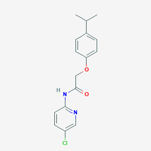 molecular formula C16H17ClN2O2 B252753 N-(5-chloropyridin-2-yl)-2-[4-(propan-2-yl)phenoxy]acetamide 