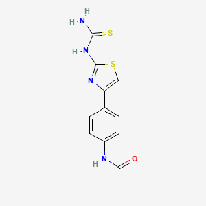 N-(4-(4-((Aminothioxomethyl)amino)-3,5-thiazolyl)phenyl)ethanamide