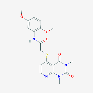 N-(2,5-dimethoxyphenyl)-2-((1,3-dimethyl-2,4-dioxo-1,2,3,4-tetrahydropyrido[2,3-d]pyrimidin-5-yl)thio)acetamide