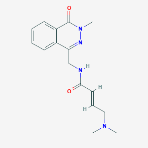 molecular formula C16H20N4O2 B2527549 (E)-4-(Dimethylamino)-N-[(3-methyl-4-oxophthalazin-1-yl)methyl]but-2-enamide CAS No. 2411325-92-1