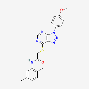 molecular formula C21H20N6O2S B2527555 N-(2,5-dimethylphenyl)-2-((3-(4-methoxyphenyl)-3H-[1,2,3]triazolo[4,5-d]pyrimidin-7-yl)thio)acetamide CAS No. 863500-24-7