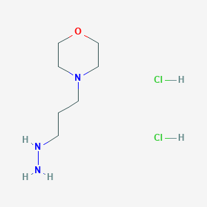 molecular formula C7H19Cl2N3O B2527559 4-(3-Hydrazinylpropyl)morpholine dihydrochloride CAS No. 1185292-74-3