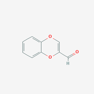 molecular formula C9H6O3 B2527580 1,4-Benzodioxin-2-carbaldehyde CAS No. 169836-21-9