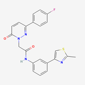 2-(3-(4-fluorophenyl)-6-oxopyridazin-1(6H)-yl)-N-(3-(2-methylthiazol-4-yl)phenyl)acetamide