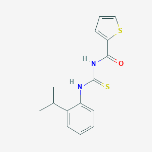 molecular formula C15H16N2OS2 B252759 N-(2-isopropylphenyl)-N'-(2-thienylcarbonyl)thiourea 
