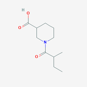 molecular formula C11H19NO3 B2527600 1-(2-甲基丁酰基)哌啶-3-羧酸 CAS No. 954584-11-3