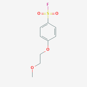 molecular formula C9H11FO4S B2527605 4-(2-Methoxyethoxy)benzenesulfonyl fluoride CAS No. 1496860-04-8