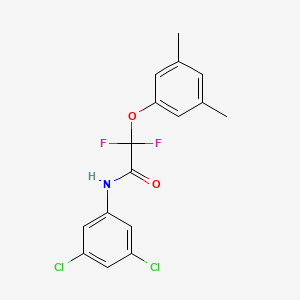 molecular formula C16H13Cl2F2NO2 B2527608 N-(3,5-dichlorophenyl)-2-(3,5-dimethylphenoxy)-2,2-difluoroacetamide CAS No. 251097-62-8