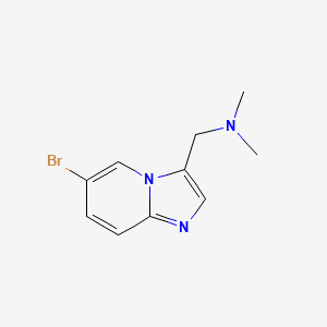 molecular formula C10H12BrN3 B2527613 (6-bromoimidazo[1,2-a]pyridin-3-yl)-N,N-dimethylmethanamine CAS No. 900018-74-8
