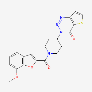 3-(1-(7-methoxybenzofuran-2-carbonyl)piperidin-4-yl)thieno[3,2-d][1,2,3]triazin-4(3H)-one