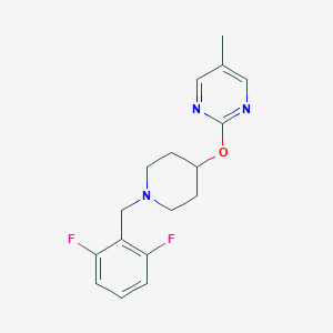 2-[1-[(2,6-Difluorophenyl)methyl]piperidin-4-yl]oxy-5-methylpyrimidine