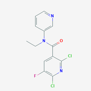 2,6-Dichloro-N-ethyl-5-fluoro-N-pyridin-3-ylpyridine-3-carboxamide