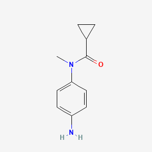 molecular formula C11H14N2O B2527631 N-(4-aminophenyl)-N-methylcyclopropanecarboxamide CAS No. 1092305-17-3