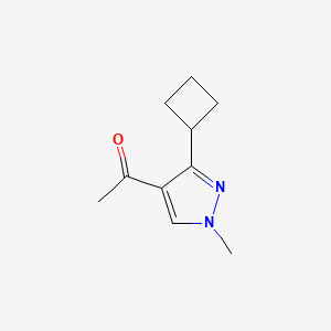 molecular formula C10H14N2O B2527648 1-(3-Cyclobutyl-1-methyl-1H-pyrazol-4-yl)ethan-1-one CAS No. 2167391-75-3