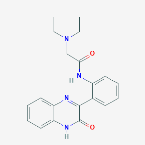 molecular formula C20H22N4O2 B2527652 2-(diethylamino)-N-(2-(3-oxo-3,4-dihydroquinoxalin-2-yl)phenyl)acetamide CAS No. 899726-54-6