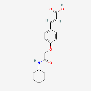 (2E)-3-{4-[(N-cyclohexylcarbamoyl)methoxy]phenyl}prop-2-enoic acid