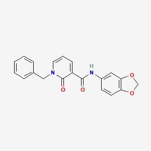 N-(1,3-benzodioxol-5-yl)-1-benzyl-2-oxopyridine-3-carboxamide
