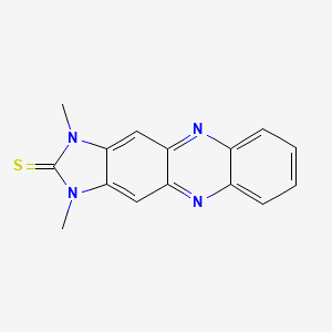 molecular formula C15H12N4S B2527705 1,3-Dimethylimidazo[4,5-b]phenazine-2-thione CAS No. 1684452-73-0