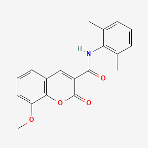 molecular formula C19H17NO4 B2527717 N-(2,6-dimethylphenyl)-8-methoxy-2-oxo-2H-chromene-3-carboxamide CAS No. 693253-53-1