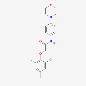 2-(2-chloro-4,6-dimethylphenoxy)-N-[4-(4-morpholinyl)phenyl]acetamide