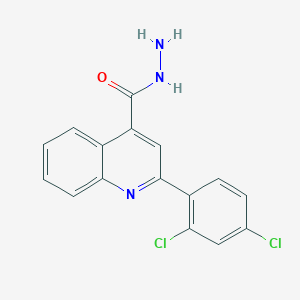 molecular formula C16H11Cl2N3O B2527720 2-(2,4-Dichlorophenyl)quinoline-4-carbohydrazide CAS No. 524932-68-1