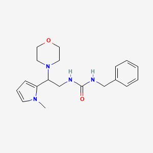molecular formula C19H26N4O2 B2527723 1-benzyl-3-(2-(1-methyl-1H-pyrrol-2-yl)-2-morpholinoethyl)urea CAS No. 1210163-05-5