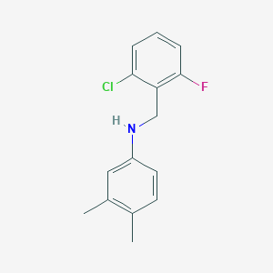 molecular formula C15H15ClFN B252773 N-(2-chloro-6-fluorobenzyl)-3,4-dimethylaniline 