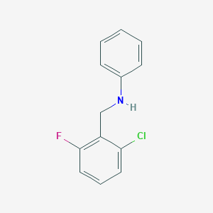 molecular formula C13H11ClFN B252774 N-(2-chloro-6-fluorobenzyl)aniline 