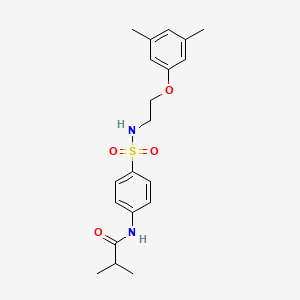 N-(4-(N-(2-(3,5-dimethylphenoxy)ethyl)sulfamoyl)phenyl)isobutyramide