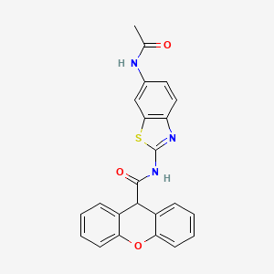 molecular formula C23H17N3O3S B2527779 N-(6-acetamidobenzo[d]thiazol-2-yl)-9H-xanthene-9-carboxamide CAS No. 1170115-88-4