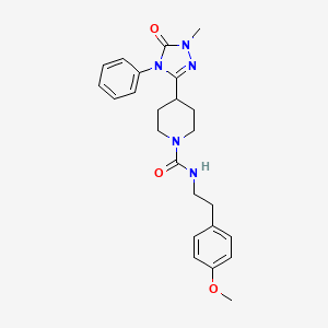 N-(4-methoxyphenethyl)-4-(1-methyl-5-oxo-4-phenyl-4,5-dihydro-1H-1,2,4-triazol-3-yl)piperidine-1-carboxamide