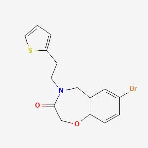 7-bromo-4-[2-(2-thienyl)ethyl]-4,5-dihydro-1,4-benzoxazepin-3(2H)-one