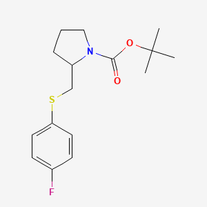 tert-Butyl 2-(((4-fluorophenyl)thio)methyl)pyrrolidine-1-carboxylate