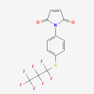 1-[4-(1,1,2,2,3,3,3-Heptafluoropropylsulfanyl)phenyl]pyrrole-2,5-dione