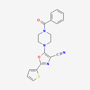 5-(4-Benzoylpiperazin-1-yl)-2-(thiophen-2-yl)oxazole-4-carbonitrile