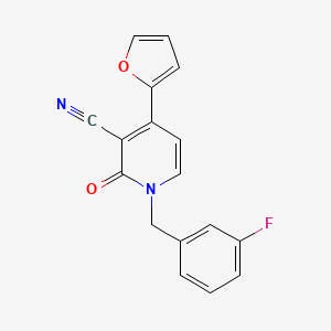 1-(3-Fluorobenzyl)-4-(2-furyl)-2-oxo-1,2-dihydro-3-pyridinecarbonitrile