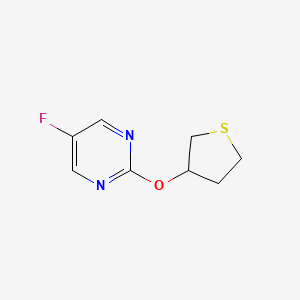 5-Fluoro-2-(thiolan-3-yloxy)pyrimidine