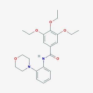 molecular formula C23H30N2O5 B252785 3,4,5-triethoxy-N-[2-(4-morpholinyl)phenyl]benzamide 