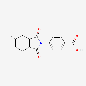 molecular formula C16H15NO4 B2527858 4-(5-methyl-1,3-dioxo-1,3,3a,4,7,7a-hexahydro-2H-isoindol-2-yl)benzoic acid CAS No. 424815-42-9